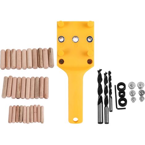 44 Pièces Gabarit de Perçage pour Bois, Gabarit de Perçage Multifonctionnel pour Meubles et Bricolage (1/5)
