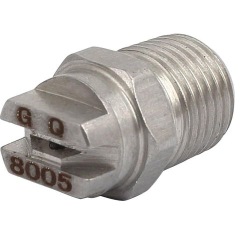 Edelstahll Flach Sprühspitze 1,4mm Düsen Spray Durchm. 80 degrés 1/4BSP de (1/3)