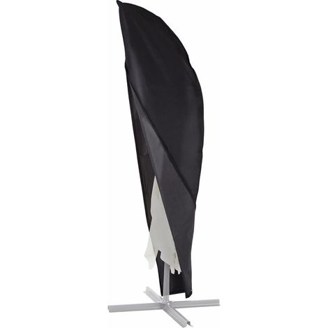 SHINING HOUSE Schutzhülle für versetzten Sonnenschirm, geeignet für 2 m, 3 m, 3,5 m Durchmesser, Sonnenschirmabdeckung, UV-Schutz, durchgehender Reißverschluss und Kordelzug unten, aus 210D Oxford, wi (1/5)