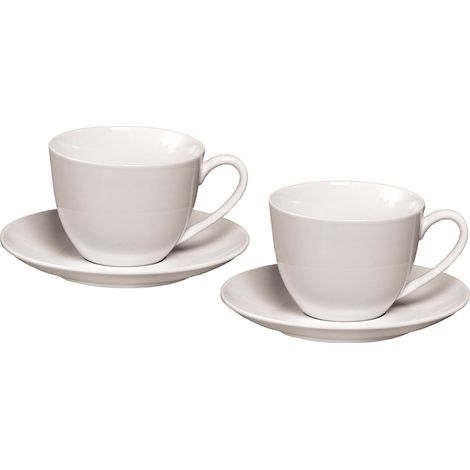 Ritzenhoff & Breker 597400 - Servizio per Cappuccino Bianco, 4 Pezzi (1/2)