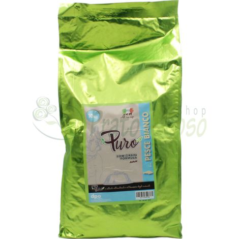 ME10M - Crocchette LOW GRAIN monoproteiche pesce bianco 10 Kg - Alimento per cani (1/2)