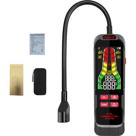 Gas Detector Leak Detector for Natural Carbon, Methane, Propane, Butane, LPG, LNG, Portable, Audible Alarm, Digital LED for Camping, Home, Kitchen (1/5)