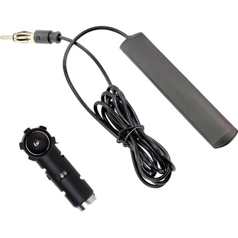Antenne Radio Voiture 4G + Adaptateur Antenne Autoradio - Amplificateur Signal FM/AM, Compatible Voiture, Camion, SUV, Marine (1/5)