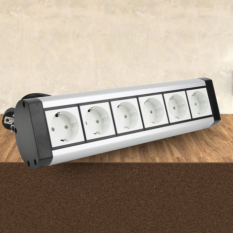 Stecker aus Aluminiumlegierung für Haushalts- und Bürogeräte, EU-Standard 250 V, 5/6 Steckdosen (1/5)