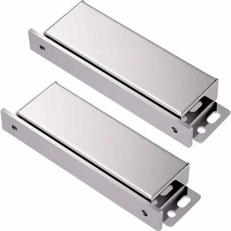 Magnetischer Riegelschloss für Tür, 2 Stück Magnet für Schranktür, Edelstahl, Magnetverschluss, robustes starkes Magnet bis zu 40 kg für Schubladen, Duschtür, magnetischer Schrank (1/5)