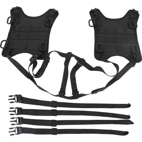 Montagehalterung für Motorrad-Seitentaschen aus wasserabweisendem 500D-Mesh-Gewebe, mit Aussparung für den Tank. (1/5)