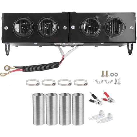Chauffage de voiture, désembueur Auto 4 trous ventilateur de chauffage 12 V dégivreur 150 W / 300 W réglable (1/5)