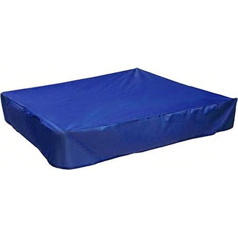 Protection pratique pour bac à sable pour protéger le bac à sable de la saleté et des intempéries pour aire de jeux, jardin, camping, couverture étanche, carrée, rectangulaire(Bleu,200x200x20cm) (1/5)