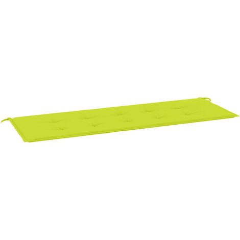 Maison Exclusive - Coussin de banc de jardin vert brillant 150x50x3cm tissu oxford (1/5)