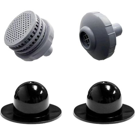 Kit de raccordement pour tuyau d'arrosage de piscine hors sol, comprenant une buse d'aspiration et un adaptateur pour skimmer (1/5)