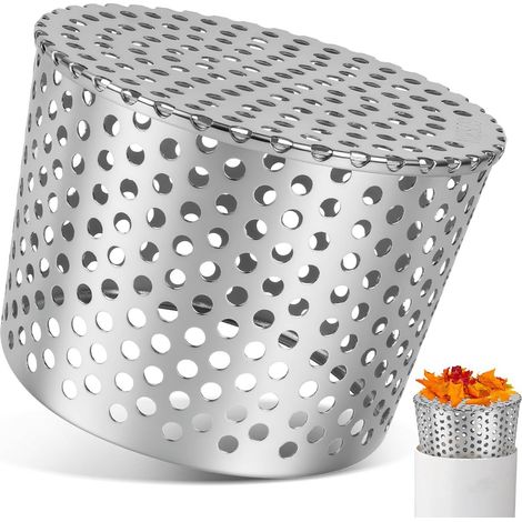 Filtre anti-colmatage en acier inoxydable, filtre à feuilles pour tuyaux d'évacuation, protecteur anti-colmatage, convient aux gouttières, aux descentes pluviales et aux égouts, taille 110-125 mm. (1/3)
