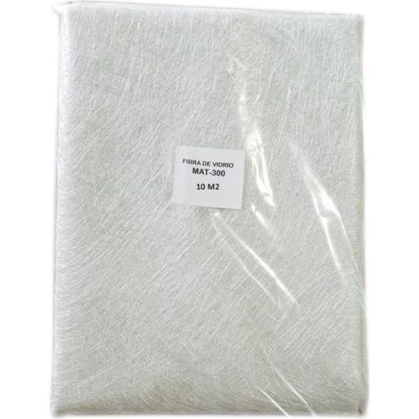 MAT-300 Fibre de verre (densité 300gr/m2) 10 m2 pour réparations Offre exclusive (1/4)