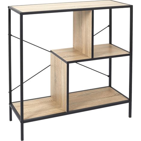 Etagere - HOME DECO FACTORY - Edison - Industriel - Vintage - Noir et Marron