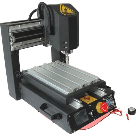 CNC-Fräse, 3 Achsen, Spindelmotor 48V/400W, Gravurfläche 180 x 280 mm, Maschinenmaße 460 x 330 x 220 mm, Höchstgeschwindigkeit 2000 mm/min (1/5)