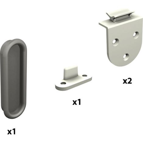 Garniture complète sans rail - Garniture : Pour 1 vantail - MANTION (1/5)