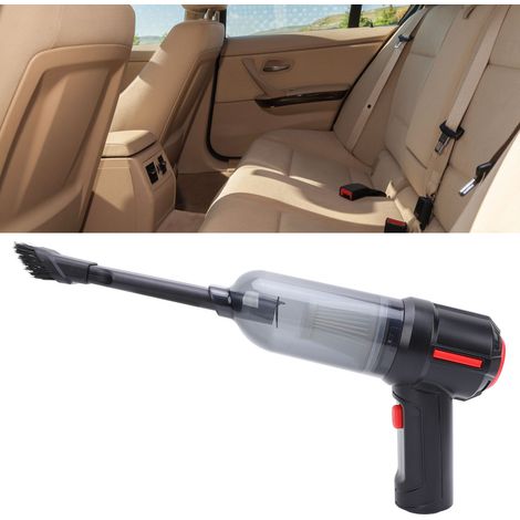Handstaubsauger für Autos, 9000 kPa Saugkraft, mit 4 Düsen, ABS/PC, Schwarz, wiederaufladbar, kabellos, vielseitig einsetzbar, für Haus und Auto