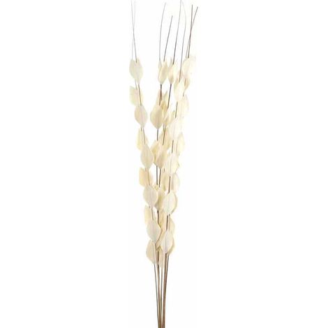 Bouquet of Dried Thlaspi Arvense Artificial Plant - L16 x W16 x H120 cm - White