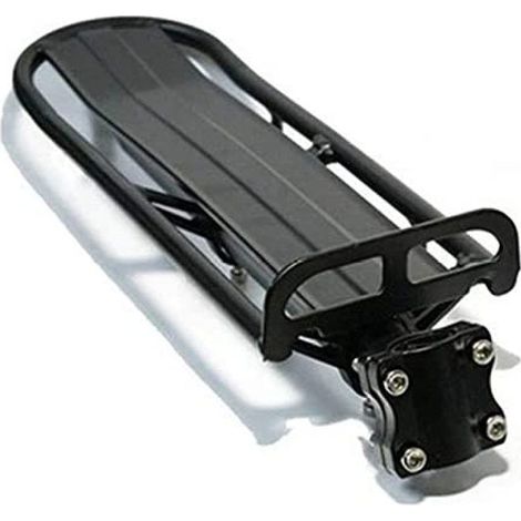 Porte-Bagages Arrière Réglable Sur Tige De Selle - Aluminium - Compatible Vélo Urbain Route VTT - 1 Pièce (1/5)
