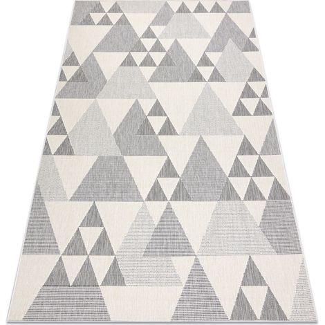 Teppich SPRING 20409662 Dreiecke, geschlungen - creme beige 80x150 cm