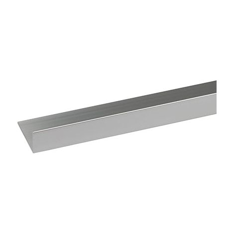 PROFILO ANGOLARE LATI DIVERSI ARCANSAS - ALLUM ARGENTO LUX S.MM 1,0 MM 20X10 H.CM 200- 5 pezzi
