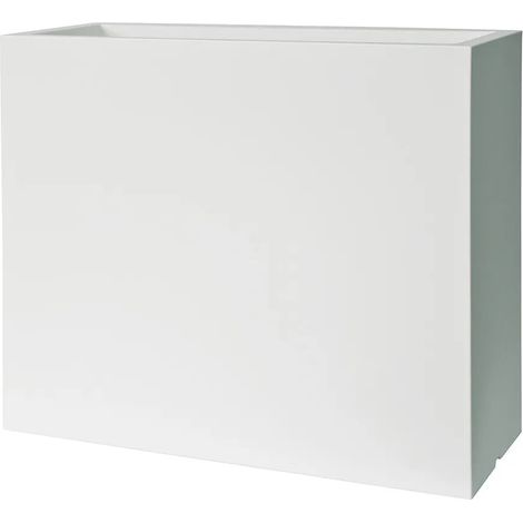 KUBE HIGH - CASSETTA CON DOPPIA PARETE-BIANCO / 80 cm