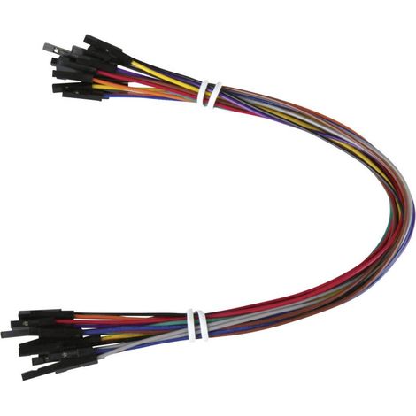 Joy-it RB-CB3-025 Cavo Jumper Raspberry Pi®, Banana Pi, Arduino [20x presa jumper - 20x presa jumper] 25.00 cm Colorato (1/3)