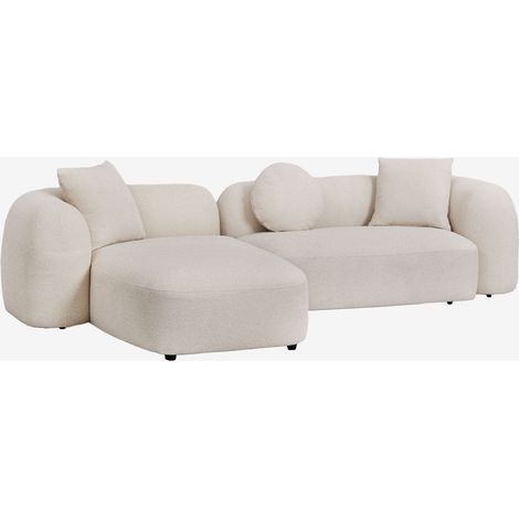 Sofà modulare con chaise longue sinistra a 2 pezzi in ciniglia Coco SKLUM            