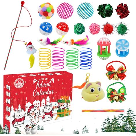 Adventskalender mit täglicher Weihnachtsüberraschung für Katzen 24-tägiger Adventskalender – Festlicher Countdown bis Weihnachten für Frauen, Männer, Erwachsene, Teenager und Katzen (1/5)