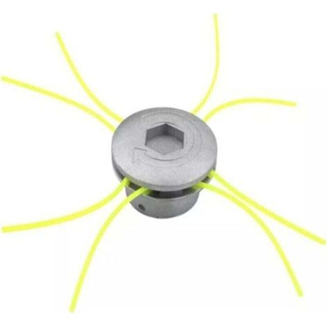 Universal-Trimmerkopf, 4-Faden-Trimmerkopf, Aluminium-Trimmerkopf, Trimmerzubehör für Rasenmäher, 72 x 44,5 mm (1/5)