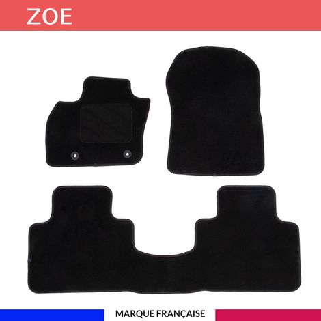 Tapis de voiture - Sur Mesure pour ZOE (dès 06/2012) - 3 pièces - Tapis de sol antidérapant pour automobile (1/4)