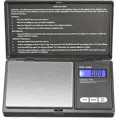 Balance de précision pour bijoux, balance numérique de poche 500 g/0,1 g (1/2)