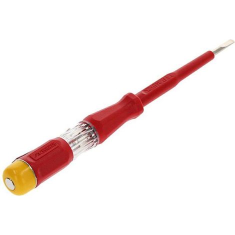 Testeur De Phase - Lame 90 mm X 3,5 mm - Tension 220 V À 250 V - Pour Électriciens Et Bricoleurs - 1 Pièce (1/3)