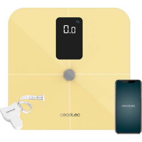 Bilancia pesapersone Surface Precision 10400 Smart Healthy Vision Yellow Cecotec (1/5)