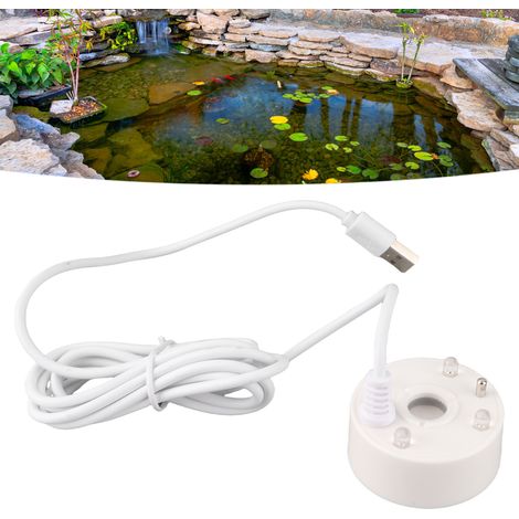 [Brio Ultrasonic] Mehrfarbiger LED-Vernebelungszerstäuber für Teiche und Aquarien mit Reinigungsfunktion (1/5)