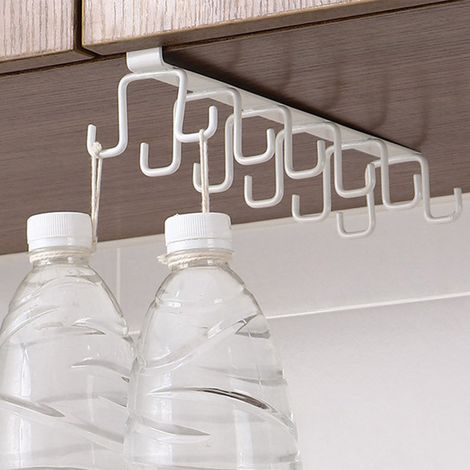 Messerhalter aus Weißblech – Doppelreihiger Halter mit Haken für Löffel und Schaufeln für Restaurants (1/5)