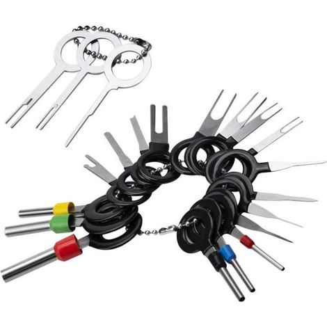 rongweiwang 21-teiliges Stecknadel-Extraktionswerkzeug-Set, manuelles Entriegelungsset, Drahtlöseset für Extrakteure. (1/4)