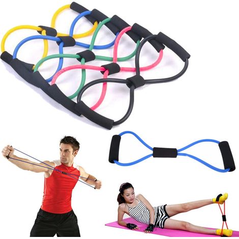 TRADE SHOP - Banda Elastica Di Resistenza Estensore Elastico Per Fitness Yoga Sport Crossfit - (1/5)