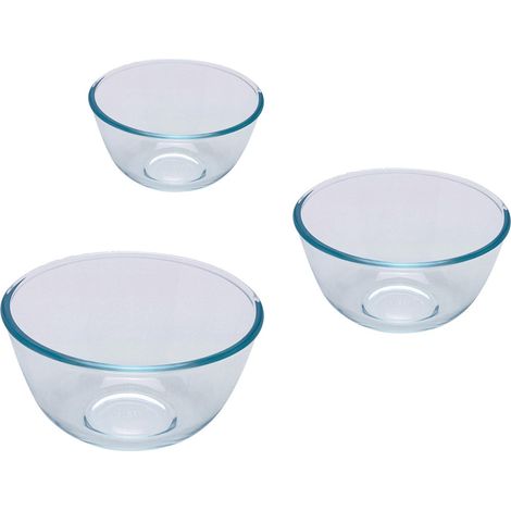 Pyrex Lot de 3 Bols 0.5 L, 1.0 L 2.0 L Import Grande Bretagne (1/2)