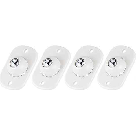 Set mit 4 Mini-Lenkrollen aus Edelstahl mit 360-Grad-Drehung für Möbel, Aufbewahrungsboxen, Schränke, Behälter (1/5)