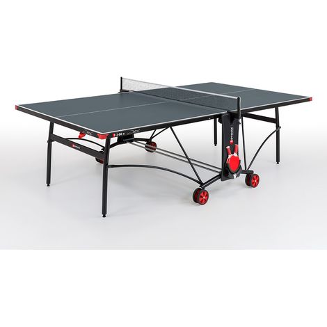 Sponeta Outdoor-Tischtennisplatte "S 3-80 e" (S3 Line), wetterfest, grau, Untergestell schwarz (1/5)