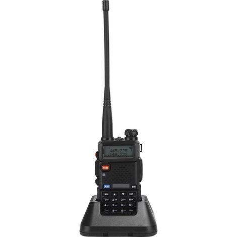 Talkie-walkie de voiture BF UV5R 8W double bande, radio bidirectionnelle avec batterie intégrée (100-240V) (UE) (1/5)