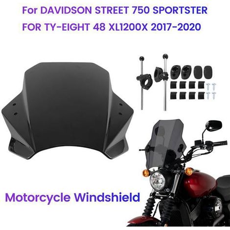 Suitable for 17-20 Harley-Davidson Street 750 Sportster adjustable windshield (1/4)