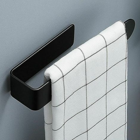 Green Mobility-Porte Serviette Salle de Bain Noir,PorteServiette sans Percage SUS304 Porte Torchon Cuisine (1/5)