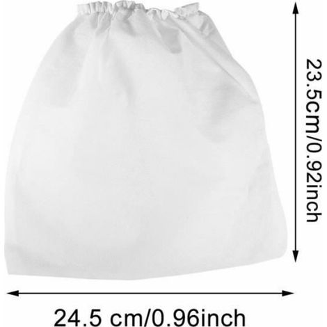 10pcs Sacs d'aspirateur, Sac de rechange, non-tissé, pour l'Aspirateur de table pour manucure professionnel, Blanc (1/4)