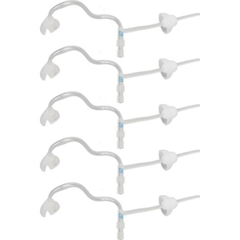 5 embouts amplificateurs sonores monocouche, accessoires de remplacement pour aide auditive, réduction du bruit, flexibles, oreille gauche 2BL (1/5)
