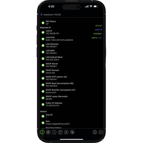 Testeur réseau NE1E Netool IO Lite Smarter réseau C925662 (1/3)