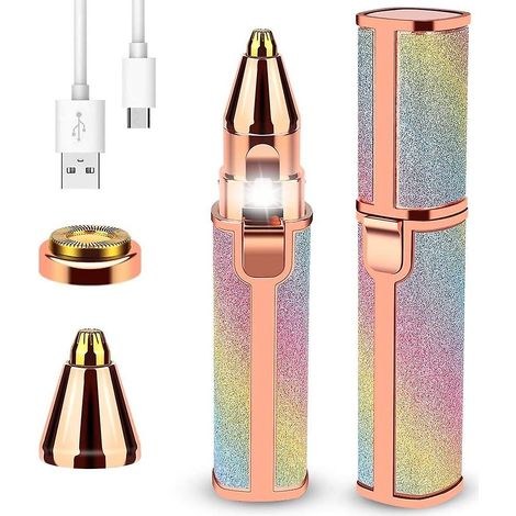 Rasoir à sourcils, tondeuse à sourcils, rasoir électrique pour femmes avec lumière, rasoir électrique rechargeable pour femmes (1/5)