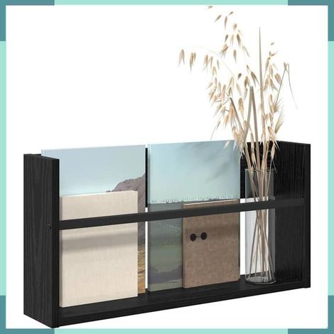 Porte-revues - Modèle 890792 - Chêne noir - Bois d'ingénierie - 60 x 12 x 30 cm (1/5)