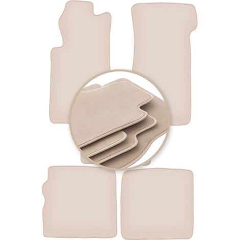 PREMIUM beige Matten für: Mercedes SL R107 lange Fronten 1971-1989