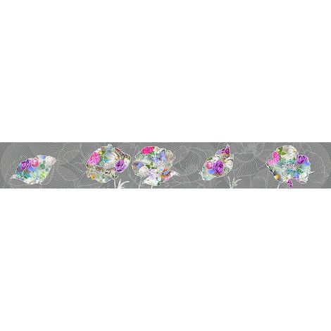 Frise auto-collante Flora Color - 1 rouleau de 14 cm x 500 cm (1/3)